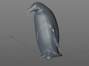 Penguin rigged animal 3D Model