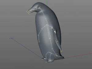 Penguin rigged animal 3D Model