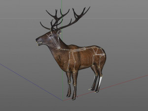 stag deer rigged animal 3D Model