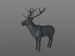 stag deer rigged animal 3D Model
