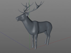 stag deer rigged animal 3D Model