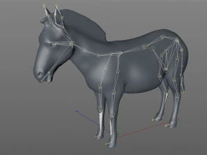 zebra rigged 3D Model