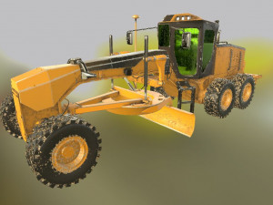 10 heavy industrial vehicles 3D Model