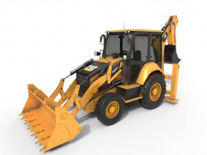 10 heavy industrial vehicles 3D Model