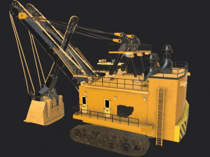 10 heavy industrial vehicles 3D Model