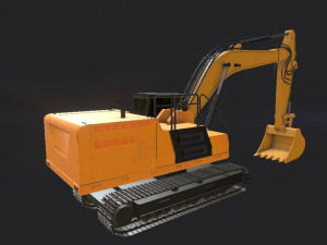 10 heavy industrial vehicles 3D Model