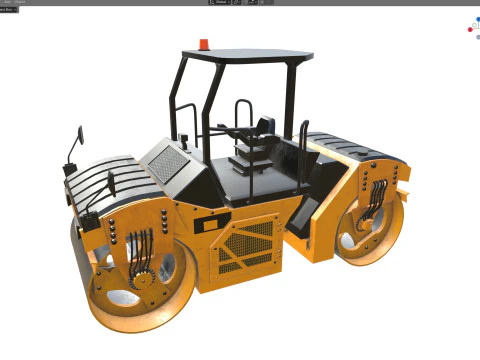 Vibratory roller compactor cb8 3D Model