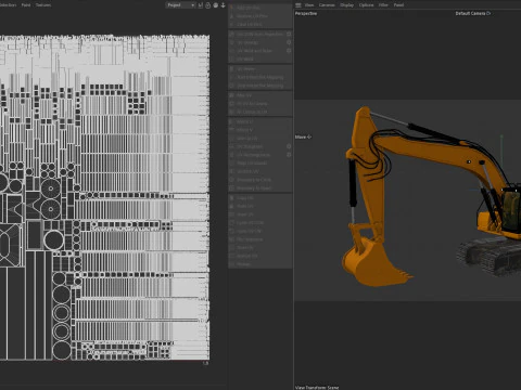 Scavatrice per escavatore Modello 3D
