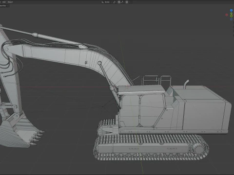 Scavatrice per escavatore Modello 3D