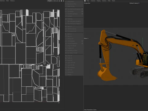 Scavatrice per escavatore Modello 3D