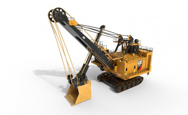 electric rope shovels 7495 hq Modello 3D .c4d .max .obj .3ds .fbx .stl .blend 