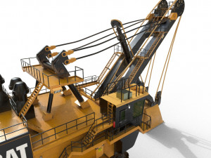 electric rope shovels 7495 hq Modello 3D