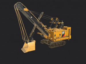 electric rope shovels 7495 hq Modello 3D