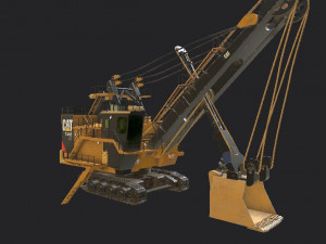 electric rope shovels 7495 hq Modello 3D