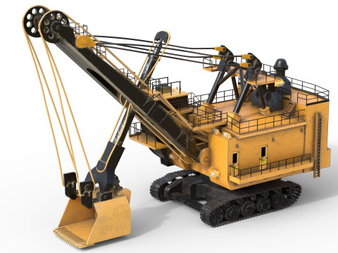 Pale elettriche a fune 7495 hq Modello 3D