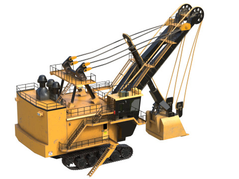 Pale elettriche a fune 7495 hq Modello 3D