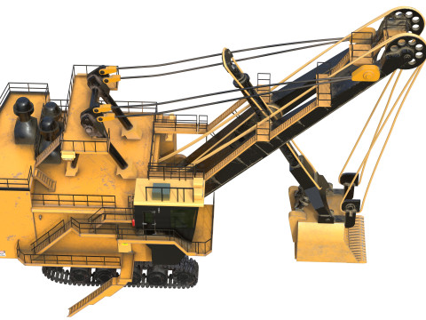 Pale elettriche a fune 7495 hq Modello 3D