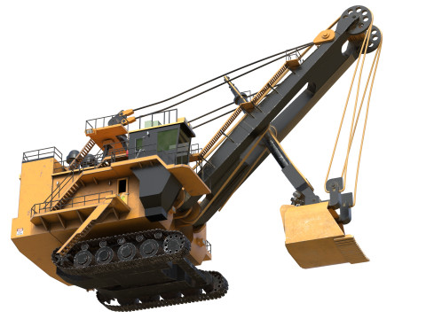 Pale elettriche a fune 7495 hq Modello 3D