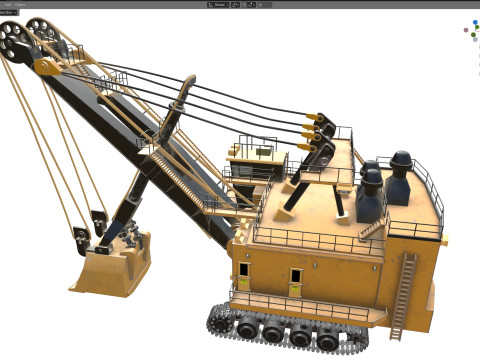 Pale elettriche a fune 7495 hq Modello 3D