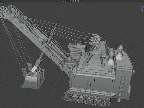 Pale elettriche a fune 7495 hq Modello 3D