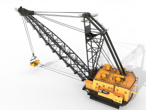 dragline crane 3Dモデル