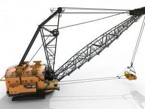 dragline crane 3Dモデル