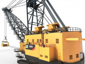 dragline crane 3Dモデル