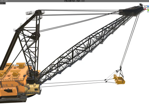 Derek dragline Model 3D