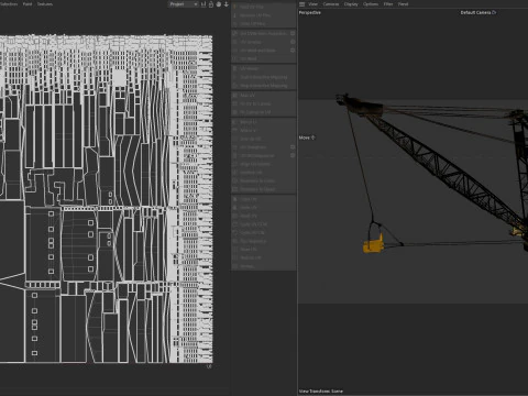 Derek dragline Model 3D