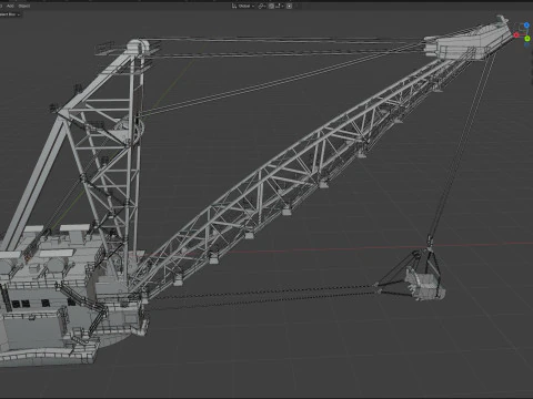 Derek dragline Model 3D