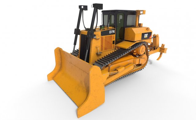 dozer heavy vehicle hq 3D-Modell .c4d .max .obj .3ds .fbx .stl .blend 