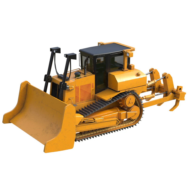 Dozer heavy vehicle hq D7R 3D Model .c4d .max .obj .3ds .fbx .stl .blend 