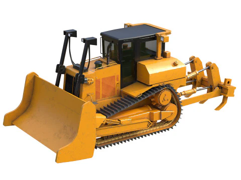 Bulldozer zwaar voertuig hq D7R 3D Model