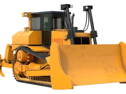 Dozer heavy vehicle hq D7R 3D Model