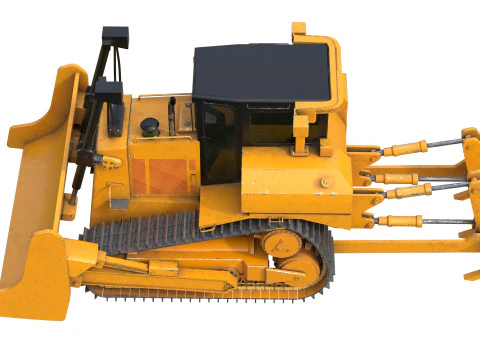Dozer heavy vehicle hq D7R 3D Model