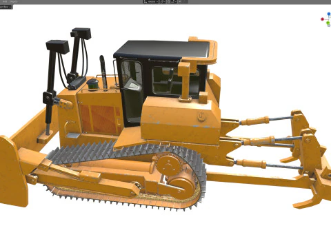 Dozer heavy vehicle hq D7R 3D Model