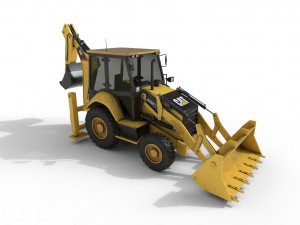 backhoe loaders 426f2 hq Modèle 3D