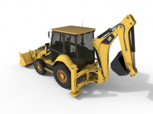 backhoe loaders 426f2 hq Modèle 3D