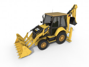 backhoe loaders 426f2 hq Modèle 3D