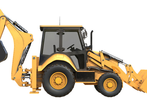 Backhoe loaders 426f2 hq 3D Model