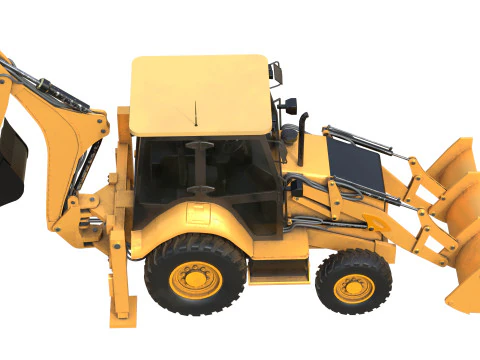 Backhoe loaders 426f2 hq 3D Model