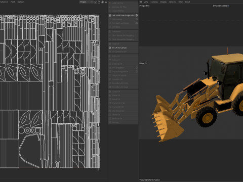 Backhoe loaders 426f2 hq 3D Model