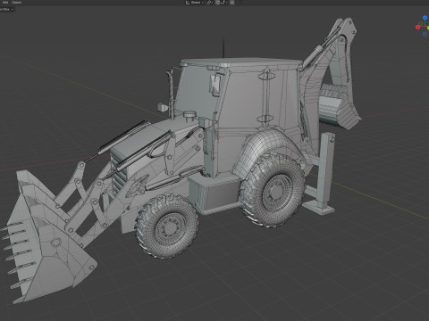 Backhoe loaders 426f2 hq 3D Model