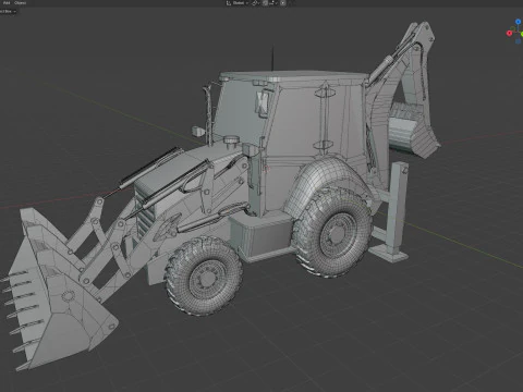 Backhoe loaders 426f2 hq 3D Model
