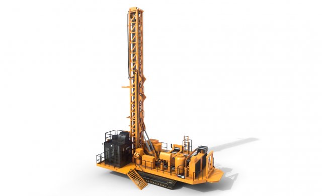 roter blast drill hole md6310 hq 3D Model .c4d .max .obj .3ds .fbx .stl .blend 