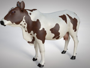 cow animal low poly 3D Model
