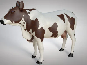 cow animal low poly 3D Model