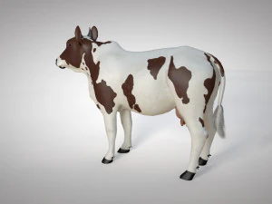cow animal low poly 3D Model