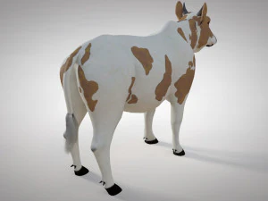 cow animal low poly 3D Model