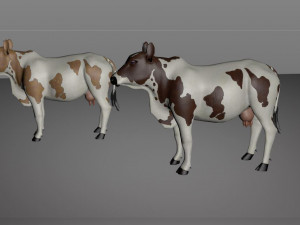 cow animal low poly 3D Model